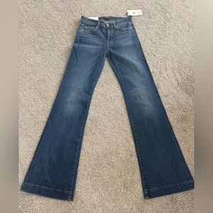 7 For All Mankind Dark Blue Flare Jeans